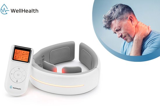 Wellhealth - Ultraleichtes Nackenmassagegerät mit 6 Massagemodi - Nackenmassagegerät