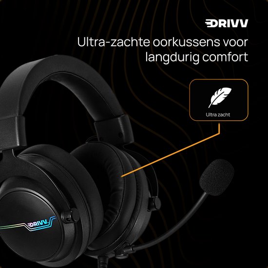 Drivv. PRO Gaming Headset mit Mikrofon - Game Headset - Geeignet für PS4, PS5, Xbox One, Xbox Serie und PC