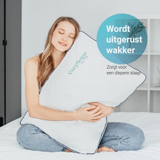 CozySense® Memory Foam Pillow - Ergonomisches Memory Foam Pillow - Gegen Nackenschmerzen - Verstellbares Schlafkissen - Seitenschläfer, Rücken- und Bauchschläfer