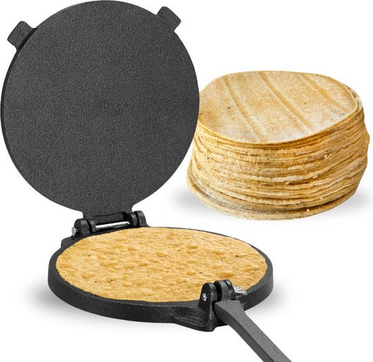Castex Authentic Tortilla Press Ø 20 cm - Tortilla Presse - Tortilla Pfanne - Taco Maker