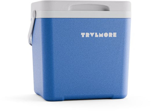 TRVLMORE Cool Box 7L - 38 Stunden Kühlung - Kühlbox - Inklusive 2 Kühlelemente - Blau