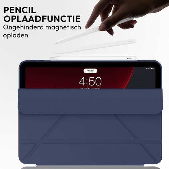 Tablet-Hülle geeignet für iPad Pro 11 Zoll Gehäuse (2024) - M4 - Smart Cover - Blau