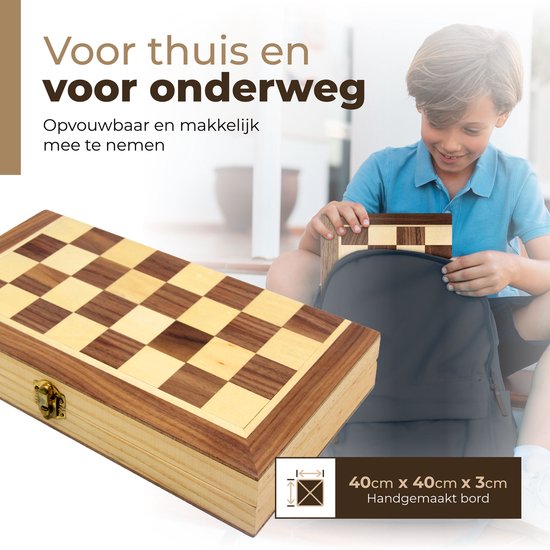 Windsor CheckMate - Schachbrett - 40 cm - Magnetisch