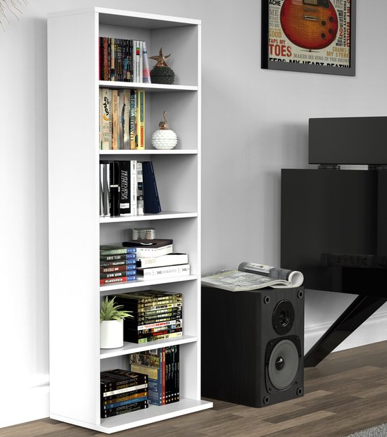 Schränke - 6 Fächer CD-Schrank - CD oder Spiele aufbewahren - offener Wandschrank