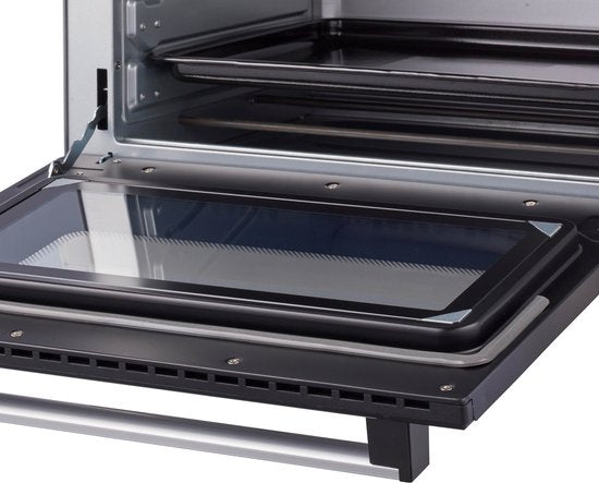Tomado TEO4500S - Freistehender Backofen - 45 Liter - 2000 Watt - Heißluft - 3 Einschubebenen - Silber