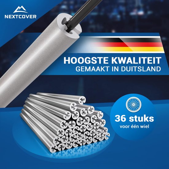 Nextcover® Speichenreflektoren Fahrrad 36 Stück - Das Original - [3M Scotchlite] Maximale Sichtbarkeit I Speichenlicht Fahrrad I Fahrradreflektoren I Alternative zu Katzenaugen Fahrrad