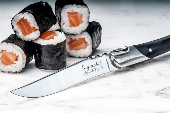 Laguiole Style de Vie Steakmesser Luxury Line - 6-teilig - Schwarzes Pakaholz