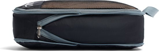 Compression Pack Cubes - Koffer-Organizer-Set - 6 Stück - Rucksack-Kompressionswürfel - Mit Kompressionsreißverschlüssen - Mesh Schwarz - Sunflake