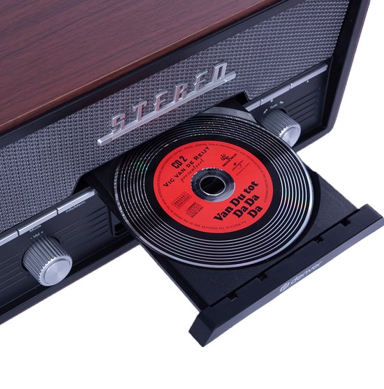 Denver DAB-Radio - Bluetooth - DAB+/ FM - CD - Holz - Braun