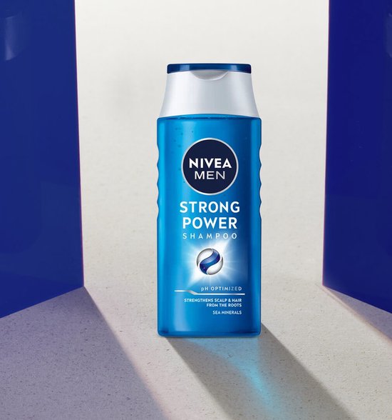 NIVEA MEN Strong Power Hair Shampoo - Angereichert mit Meeresmineralien - Sanfte Formel Haarshampoo - Vorteilspackung - 6 x 250 ml