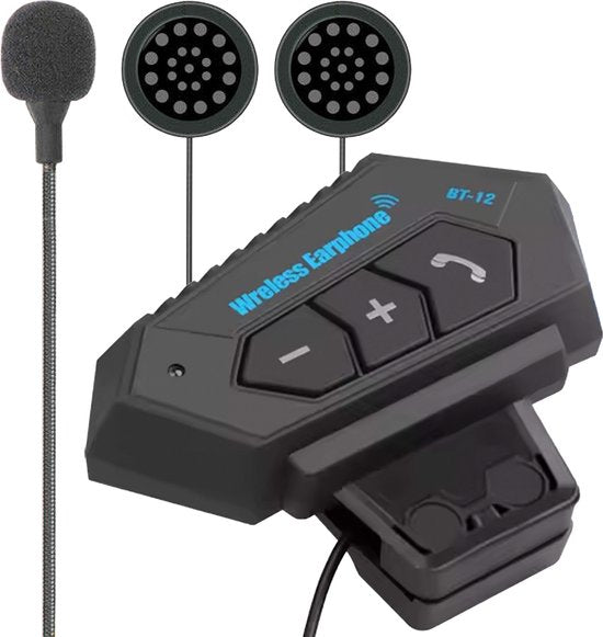 Motorradhelm-Bluetooth-Headset – mit Mikrofon für den Helm – wasserdicht – universelle Passform