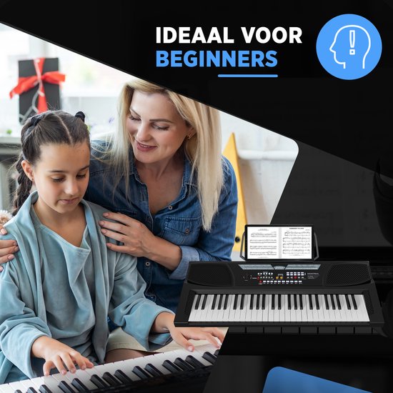 Finesse Keyboard Piano - 54 Tasten - Klavieraufkleber - Electric Piano - Digital Piano - Kind - Erwachsene