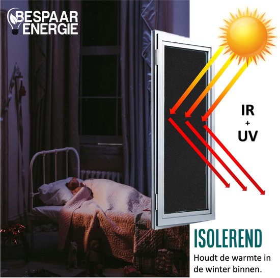 Homewell Verdunkelungstuch 70x300cm - Fensterfolie Verdunkelung - 100% Verdunkelung - Blendschutz, Isolierung und Sonnenschutz - Wiederverwendbar - Statisch - Schwarz