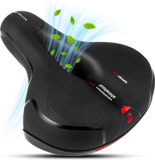 Unisex Fahrradsattel - Ergonomisch - Mit Federung - Fahrradsattel - Gelsattel - Rennrad - Mountainbike - Damen - Sattel - Zubehör - Rocksattel Damen - Fahrradhalter - Sattelschiene - Schwarz - Proskill