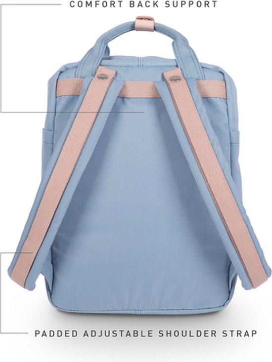 Doughnut Laptop-Rucksack / Rucksack / Schultasche - 14 Zoll - Macaroon 14 - Hellblau