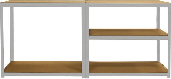 ERRO Metall Lagerregal/Regalschrank mit 5 Fachböden - 875kg Tragkraft - (BxTxH) 90x40x180cm - 175kg pro Fachboden