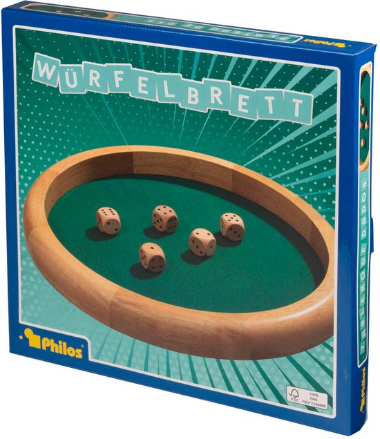 Würfelbrett, extra groß 40cm