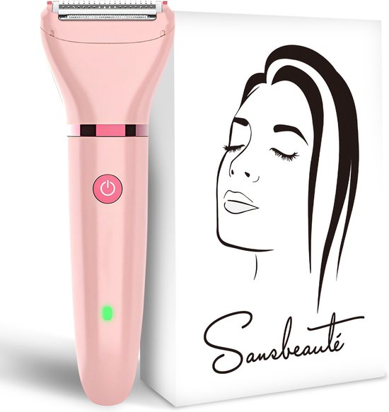 Ladyshave Gesichtsbehandlung - Achselhöhlen - Beine - Bikinizone - Rasierer Frau - Elektrischer Epilierer - Gesichtsenthaarung Damen - Trimmer Frau - Ladyshaves Bikini - USB Wiederaufladbar