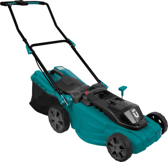 VONROC Akku-Rasenmäher 40V - 38cm - Zentrale Höhenverstellung - Inkl. zwei 4.0Ah Akkus und Doppel-Schnellladegerät