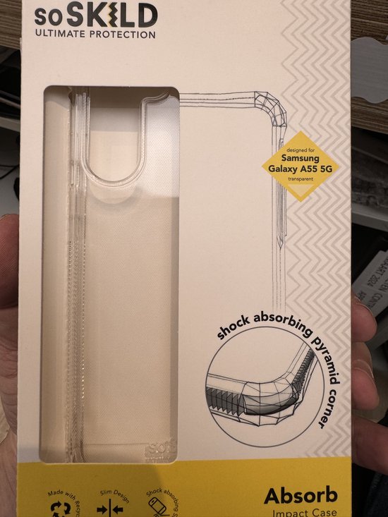 SoSkild Samsung Galaxy A55 Absorb 2.0 Aufprallschutzhülle - Transparent
