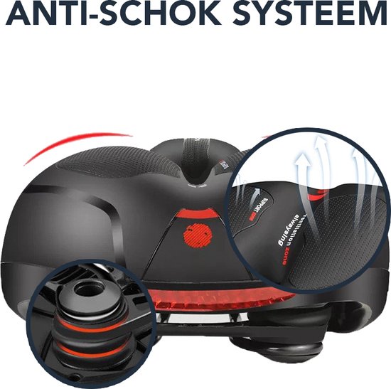 AchatÃ© Fietszadel - Unisex - Extra Comfortabel - Ventilerend - Incl. Zadelhoes en Installatiemateriaal