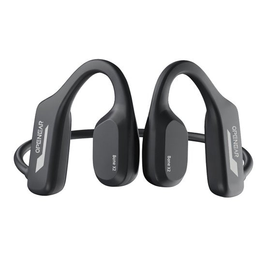 OPENAIR Bone x2 - Wasserdichte Schwimm-Kopfhörer mit MP3-Player 32GB & Bluetooth 5.2 - Knochenleitungs-Sport-Kopfhörer - IPX8 wasserdicht - kabelloses Schwimm-Headset für Schwimmen, Laufen & Fitness