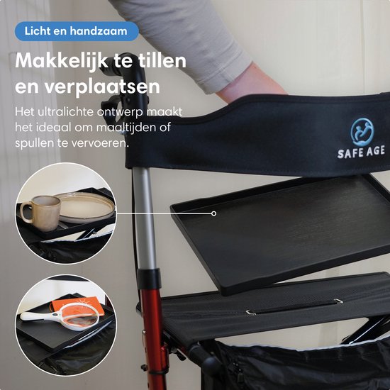 Safe Life® Universalschale für Rollator - Anti-Rutsch - PVC