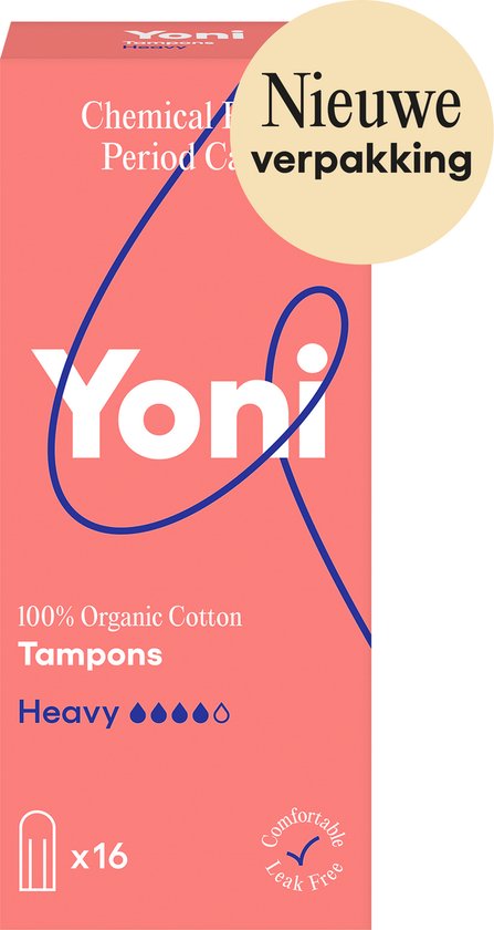 Yoni Bio-Baumwoll-Tampons Heavy 16 Stück