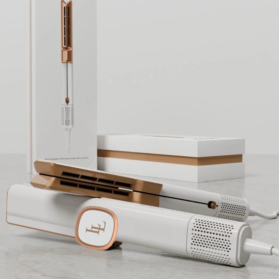 Largolash Hairstrait Straightener Wet-to-Dry - 2 in 1 - Airstraight - Dupe - Haartrockner & Glätteisen - Coldshot - 80ºC bis 140ºC