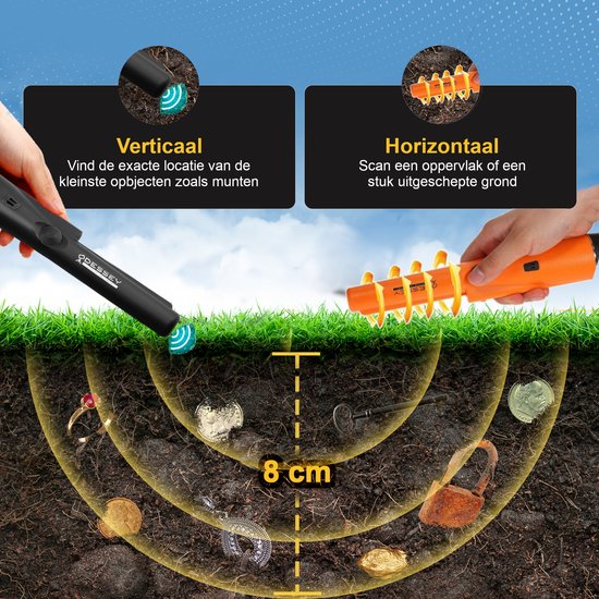 ODESSEY Pinpointer - Metalldetektor - Wasser- und staubabweisend - Target Edition