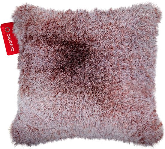 Auronic Wärmekissen - Teddy - 45x45 - Kabellos - Wiederaufladbar - Elektrisches Kissen - Infrarot - Rosa