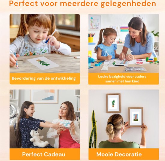 Rubye® Mini-Diamant-Gemälde - 2 Stück - Set - Erwachsene - Diamant-Gemälde Kinder - Turm von Pisa & Zimmerpflanze - 15x20cm
