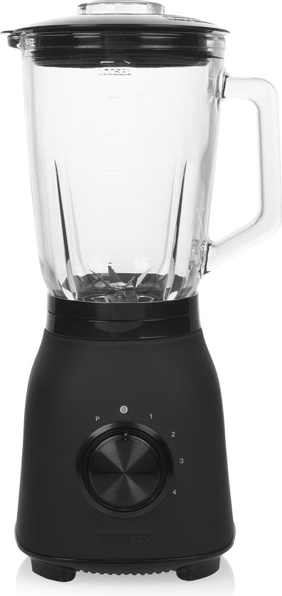 Princess 212092 Black Steel Blender 1000 - vier Geschwindigkeitsstufen - 1,5 L