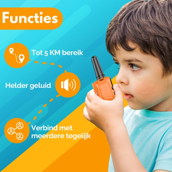 Squago Walkie Talkie 3 Stück - Für Kinder & Erwachsene - WalkieTalkie