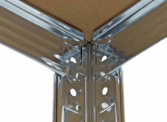 2x Profeco Heavy Duty Lagerregal 180x90 cm - Edelstahlregal - 10 Fachböden - Kapazität 175 kg pro Fachboden - Lagerschrank Garage & Schuppen
