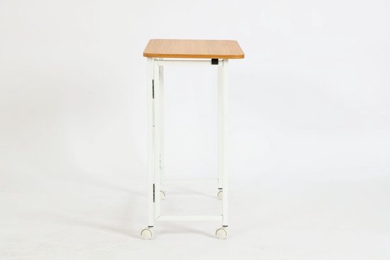 Ceruzo Wandtisch - Klapptisch - 80x40x75 cm - klappbare Tischplatte - Laptop-Tisch - Weiß