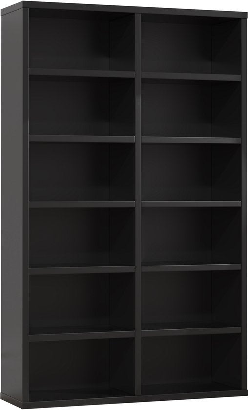CD DVD Aufbewahrungsschrank - Fachschrank Miniaturen Sammlungen - schwarz