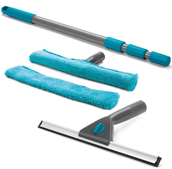 Beldray 5-tlg. Fensterreinigungsset - Mikrofasertücher/Grip