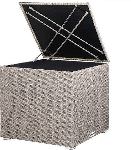 Casa Kissenbox - Gartenbox - Kissenaufbewahrungsbox - Creme - 75x75x70cm