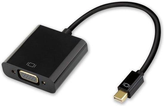 GarpexÂ® Mini DisplayPort zu VGA Adapter - Mini DP zu VGA Kabel - 1080p HD Auflösung - Schwarz