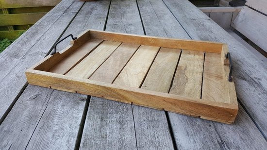 Tablett - Holz - Rectangle - 57 x 38 x 4 cm - Varios