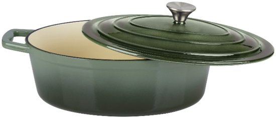 Alpina Bratpfanne 33 cm, Gusseisen, grün |8711252356082