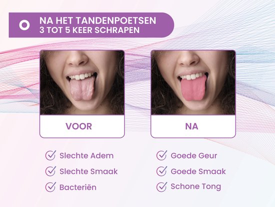 Vita Curis – Professioneller Zungenschaber – Mundpflege – 100 % antibakterieller chirurgischer Stahl – Zungenreiniger – Zungenschaber
