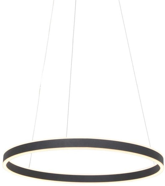 Hängeleuchte Ringlux 3502ZW Schwarz 60 cm Design Metall Steinhauer – höhenverstellbar, ideal für den Innenbereich