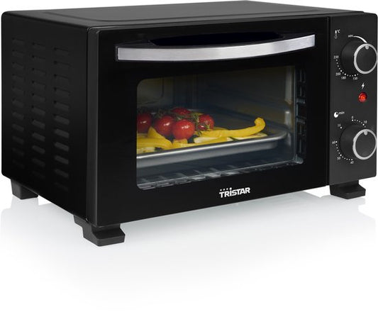 Tristar OV-3610 - Mini-Backofen - 10L - 800W - Camping Backofen Freistehend - Schwarz