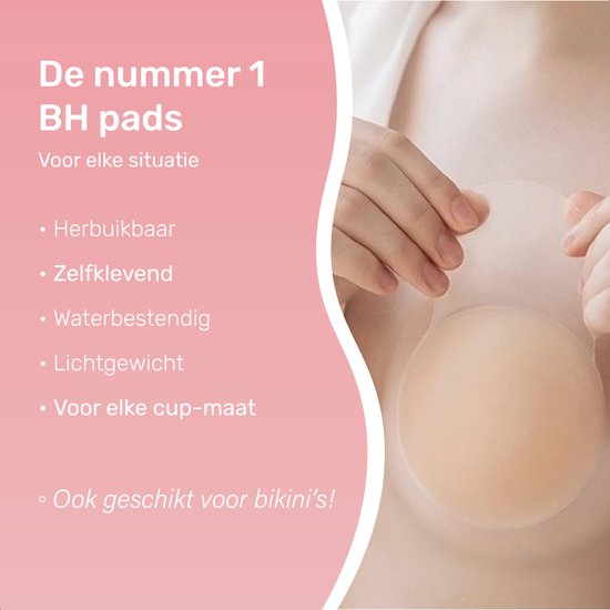 Soft & Silky Push up - Nippelabdeckungen - BH-Einlagen - Dameneinlagen - Atmungsaktiv - Wasserdicht - Selbstklebend - Nippel - Aufkleber - Aufkleber - Busenband