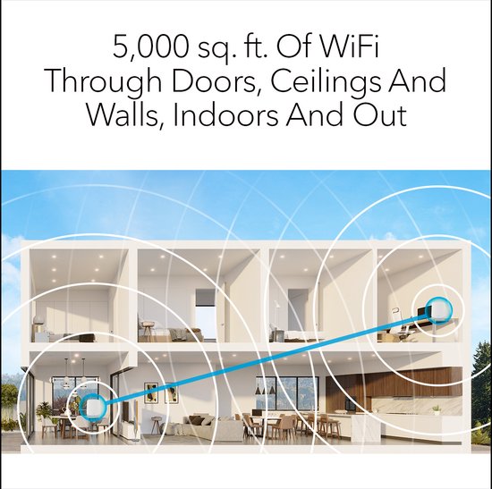 NETGEAR Orbi RBK762S - Mesh WiFi - WiFi-Verstärker - WiFi 6 - 5400 Mbps - Tri-Band - 2-Pack