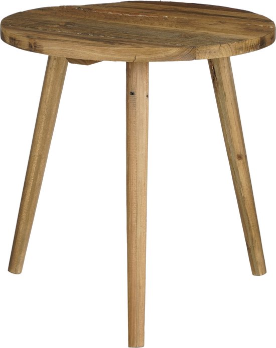 Mica Decorations - Bold Beistelltisch - H43 x Ø40 cm - Recyceltes Holz - Braun