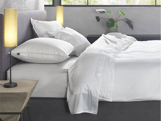 ZoHome Satinado Bettbezug - Doppel - 200x200/220 cm - Weiß
