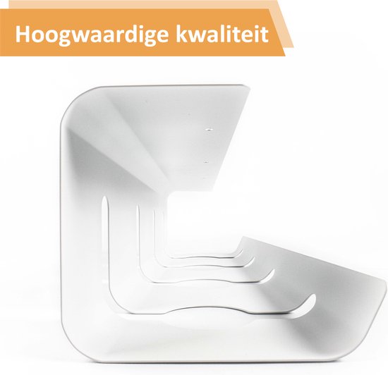 Stilemo Cable Tray Desk 2 Piece - Kabelhalter 43 CM - Kabelorganisator 5 KG Tragfähigkeit - Weiß